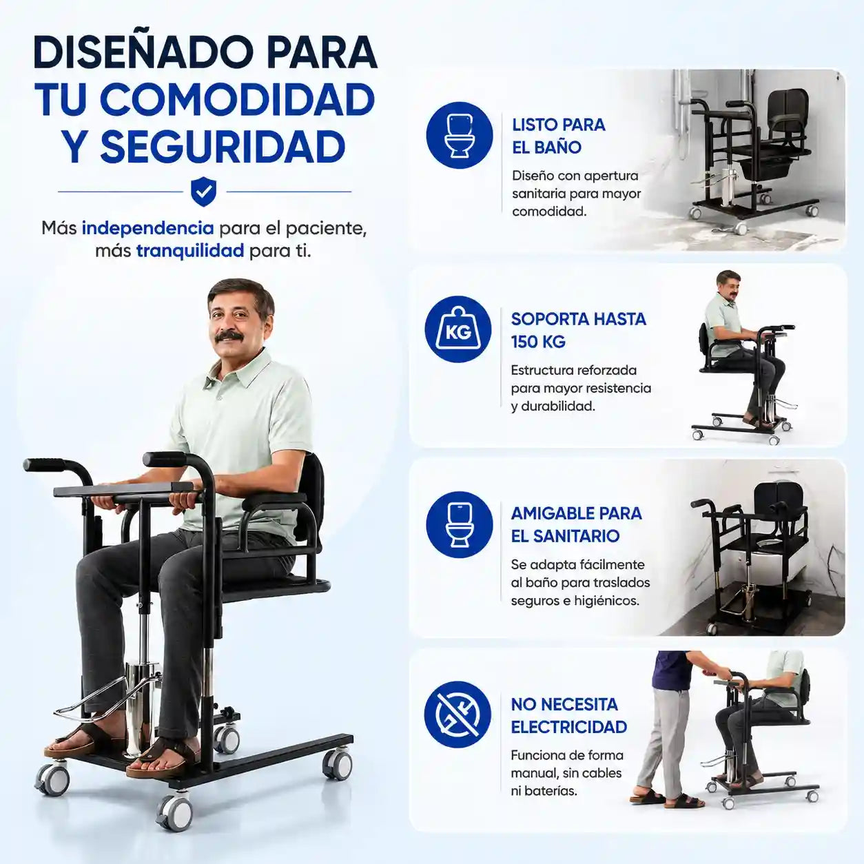 Movilitix® Elevador de transferencia de movilidad
