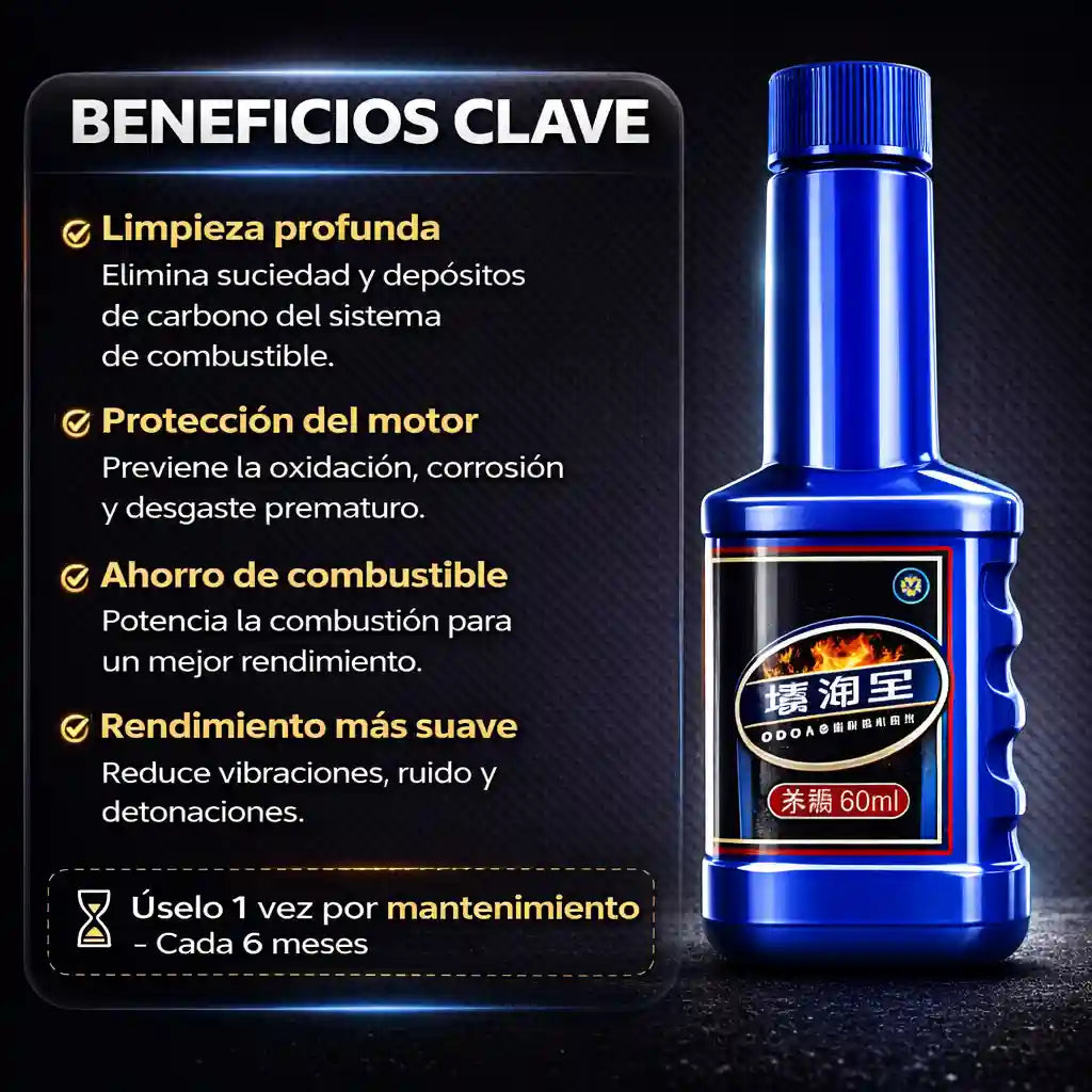 Fuelix® Tratamiento de gasolina Motos Aditivo Para Cámara de Combustible