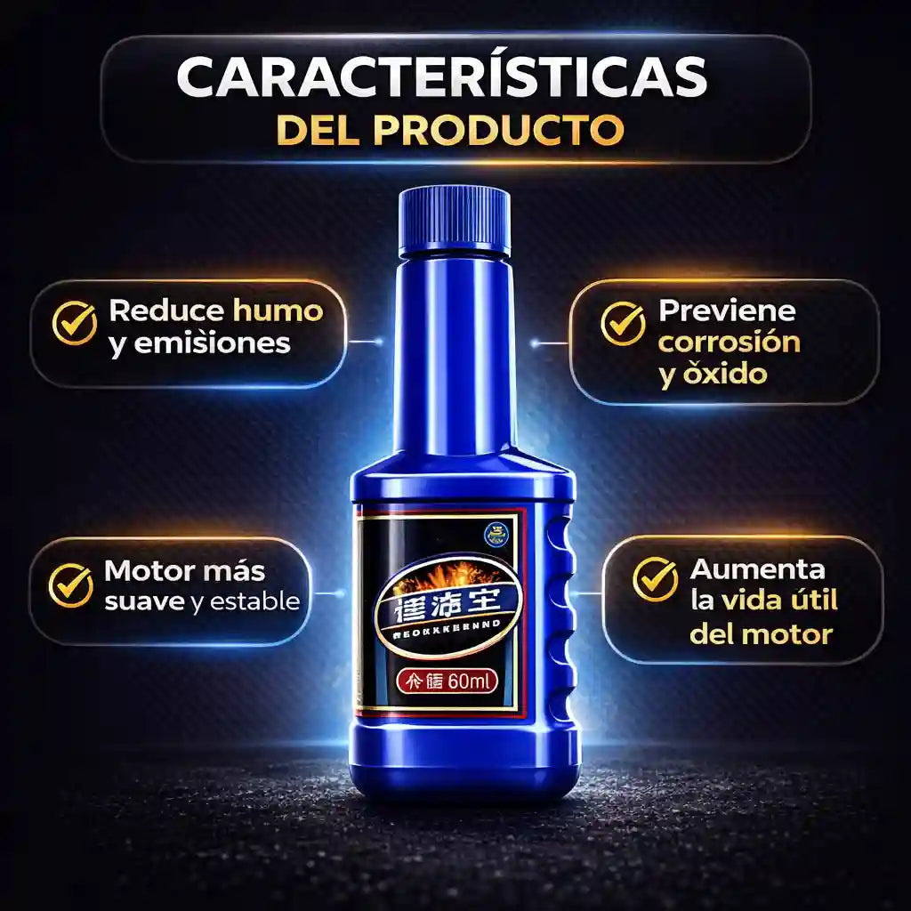 Fuelix® Tratamiento de gasolina Motos Aditivo Para Cámara de Combustible