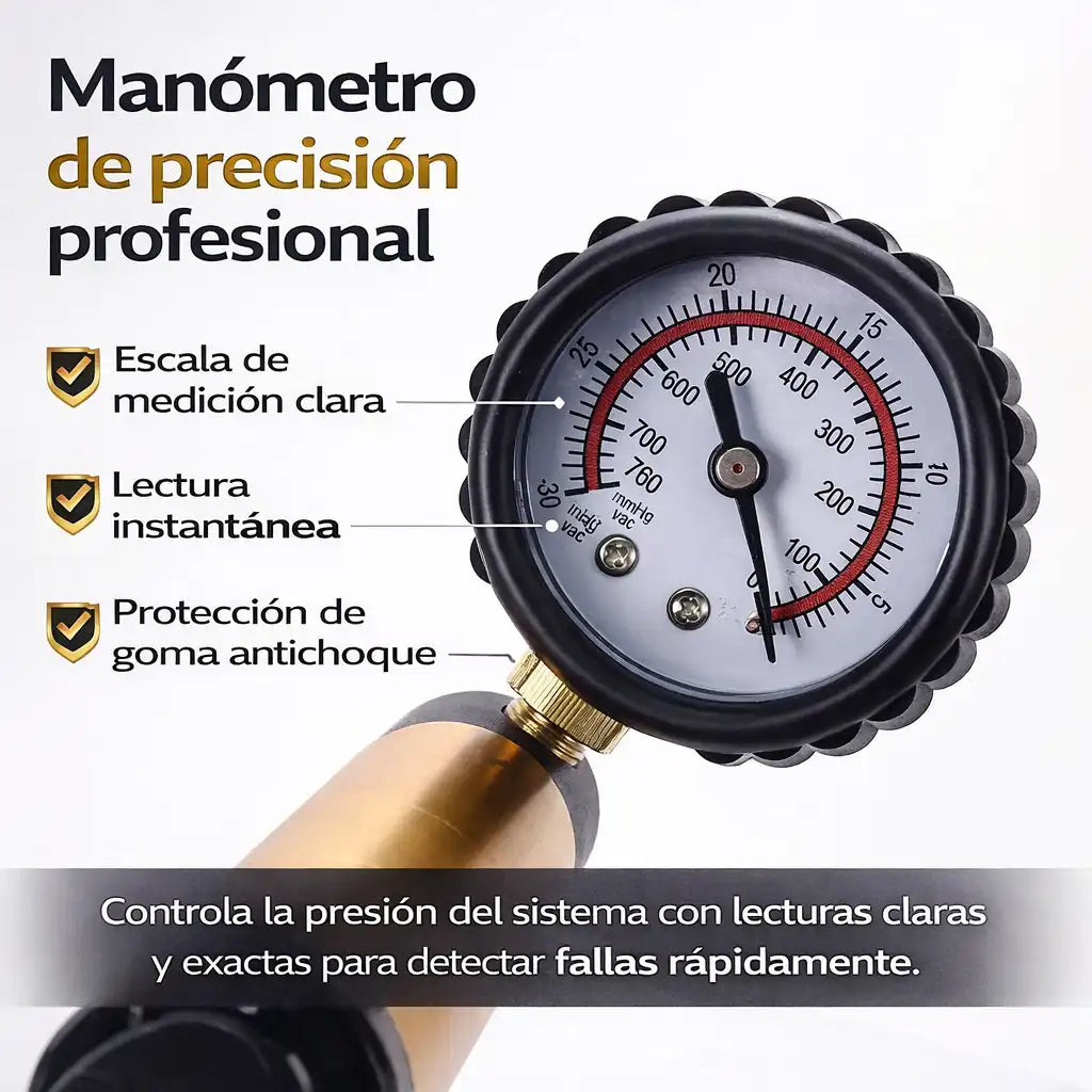 KitPurg® Vacuometro Probador Bomba De Vacio 23pcs