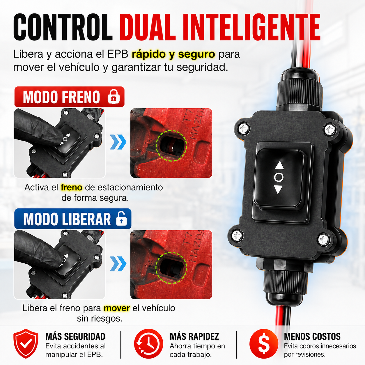 Freex® – Herramienta 12V para Liberar y Probar Frenos EPB