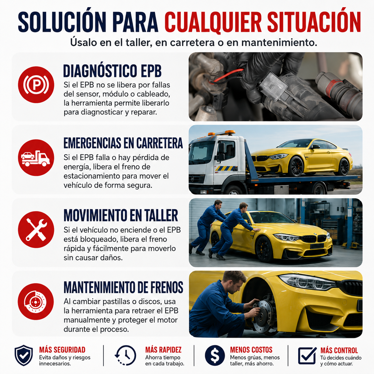 Freex® – Herramienta 12V para Liberar y Probar Frenos EPB