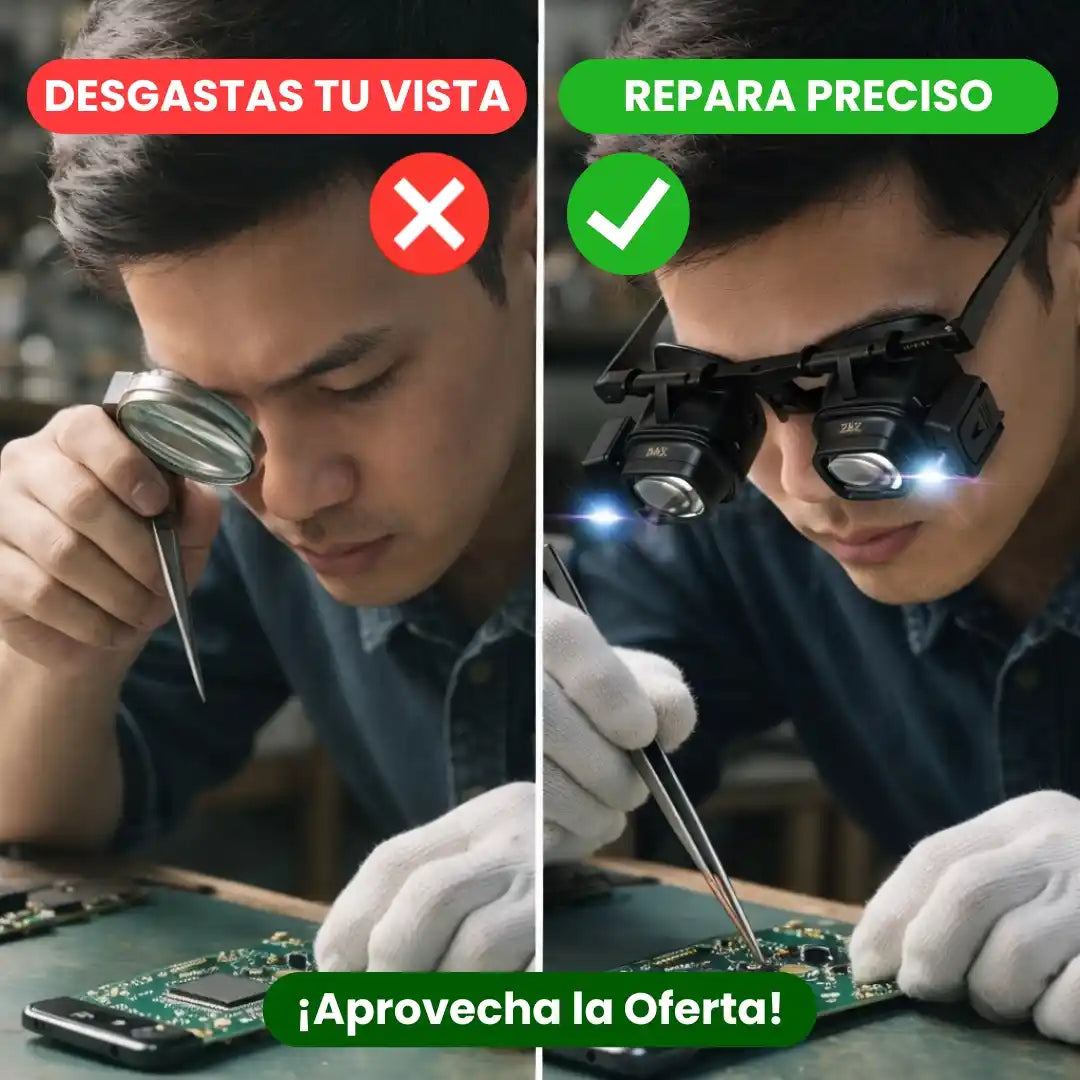OptiZoom® Gafas Lupa Accesorios Intercambiables
