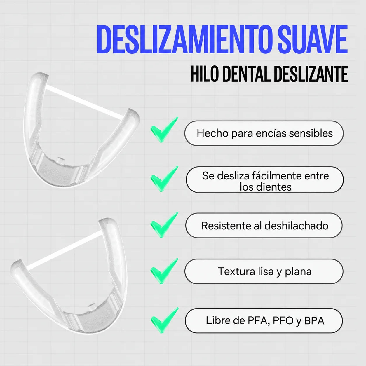 DentFlaus® Kit irrigador bucal Eléctrico con Hilo Dental Sónico
