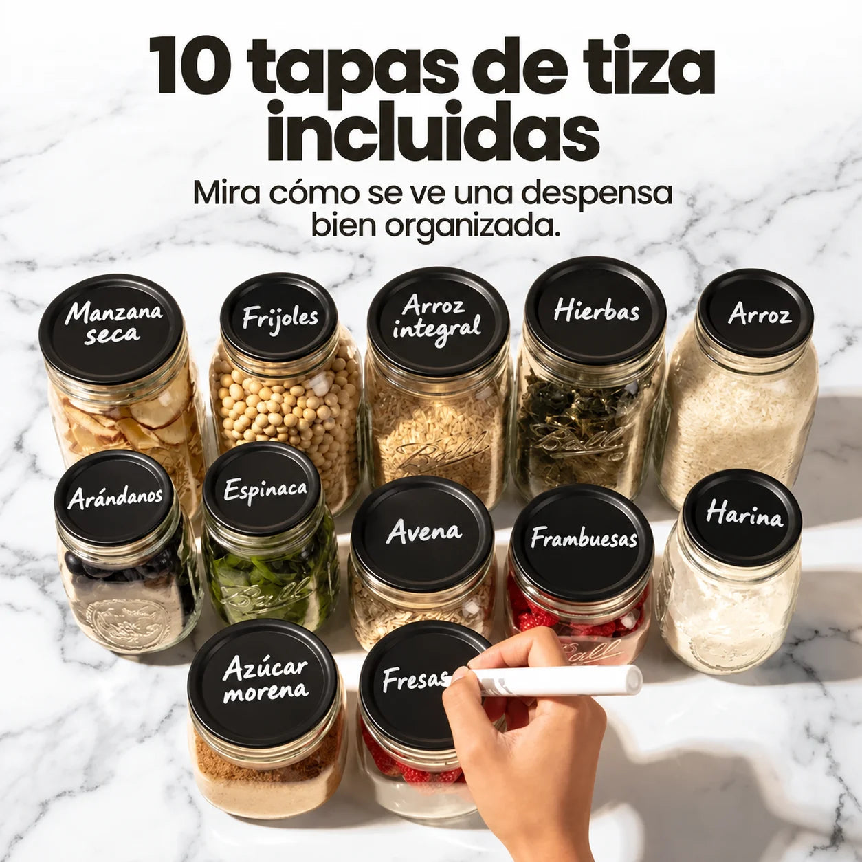 Mason Genie® | Kit de Sellado al Vacío para conservar alimentos