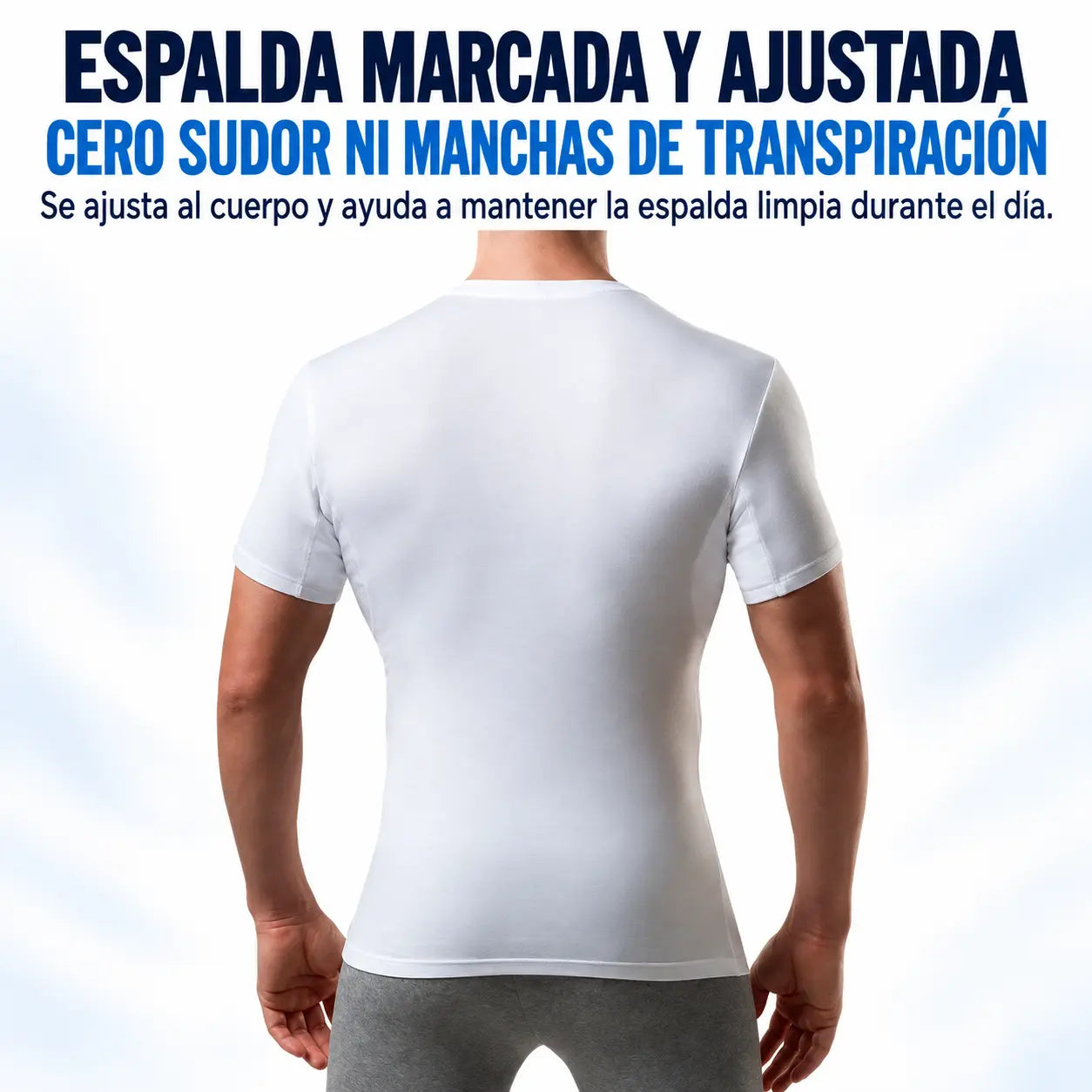 DRYVEX® Camiseta interior para hombre resistente al sudor - Cuello en V ajustado