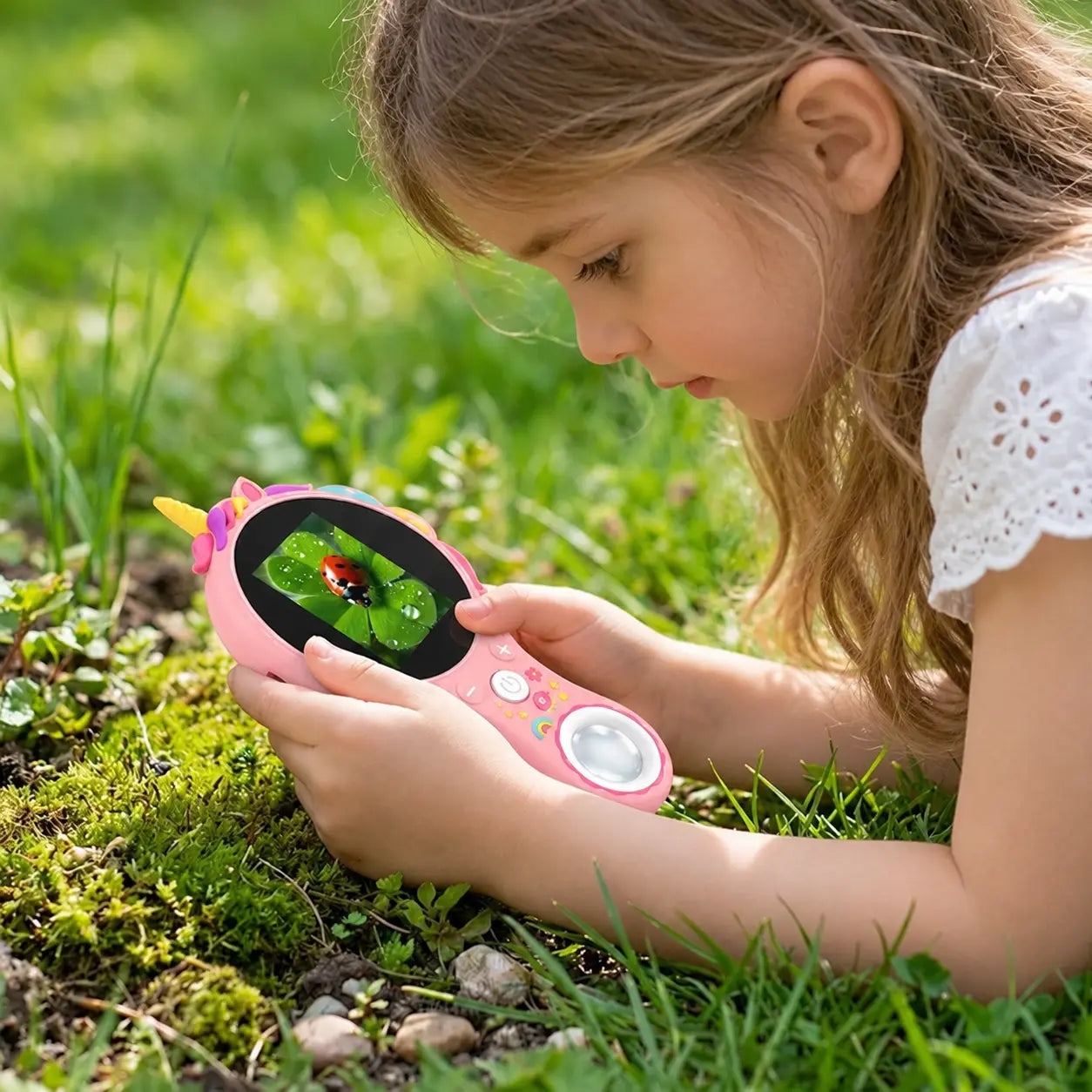 EXPLORIX® Microscopio de vídeo digital infantil con pantalla