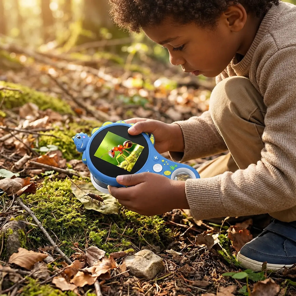 EXPLORIX® Microscopio de vídeo digital infantil con pantalla