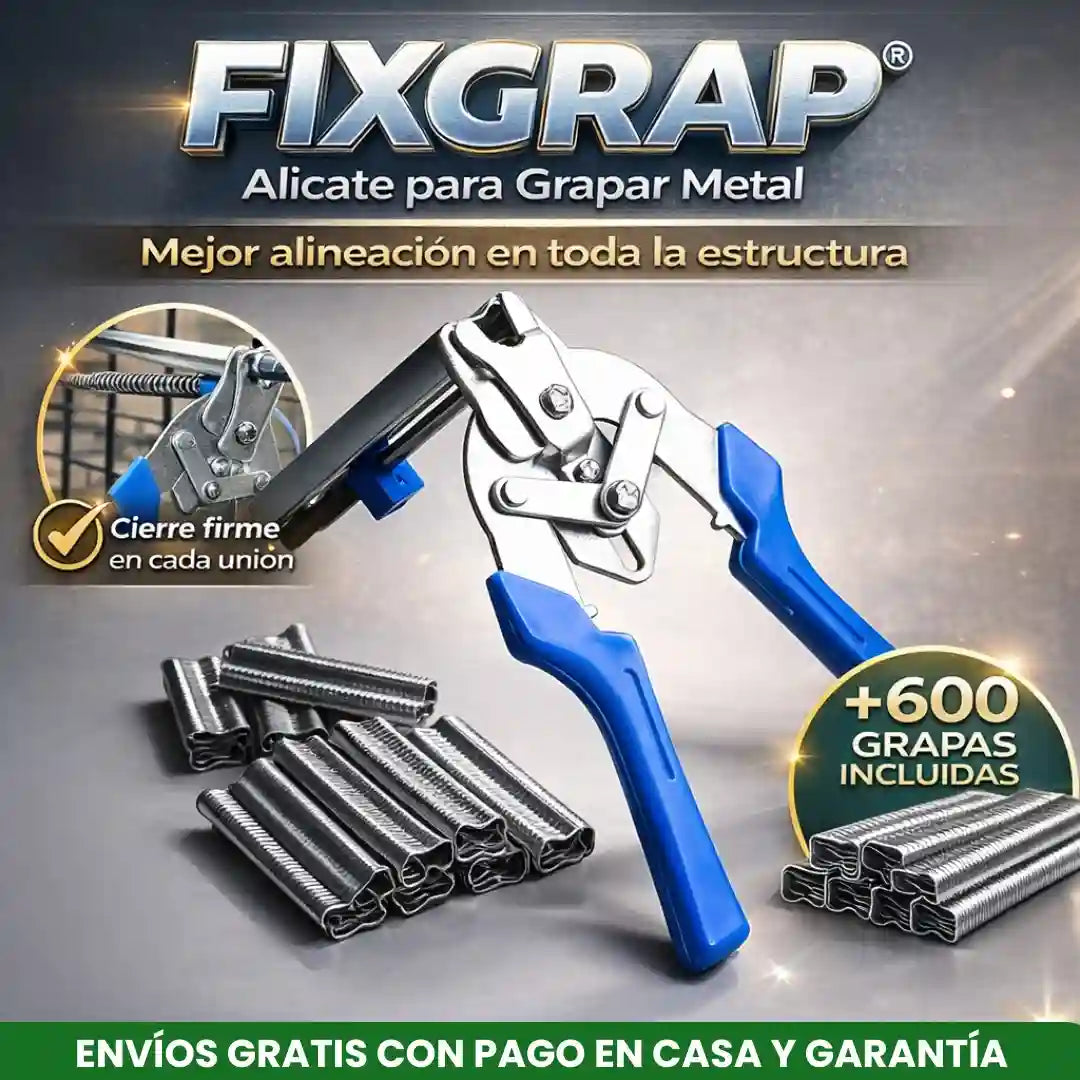 FIXGRAP® Alicate Para Grapar Metal 600 Grapas