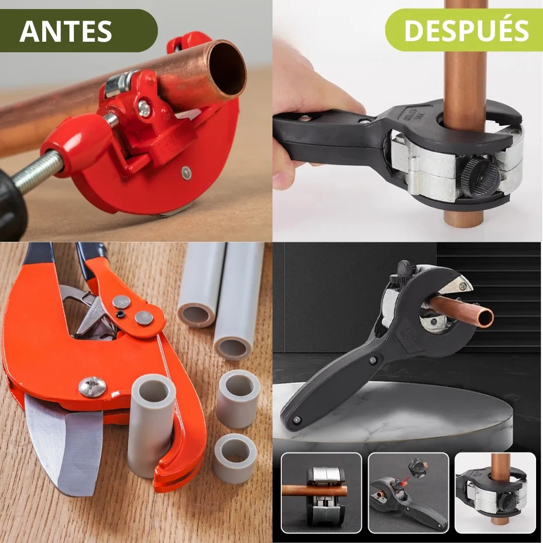FlexiCort® Cortador de tubos con trinquete, cortador de tubos Universal de 8-29mm