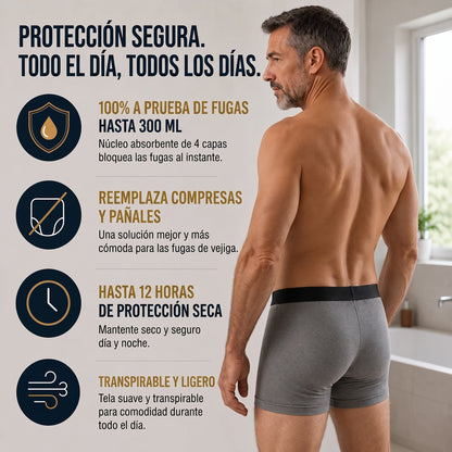 Bóxer Absorbente para Hombre