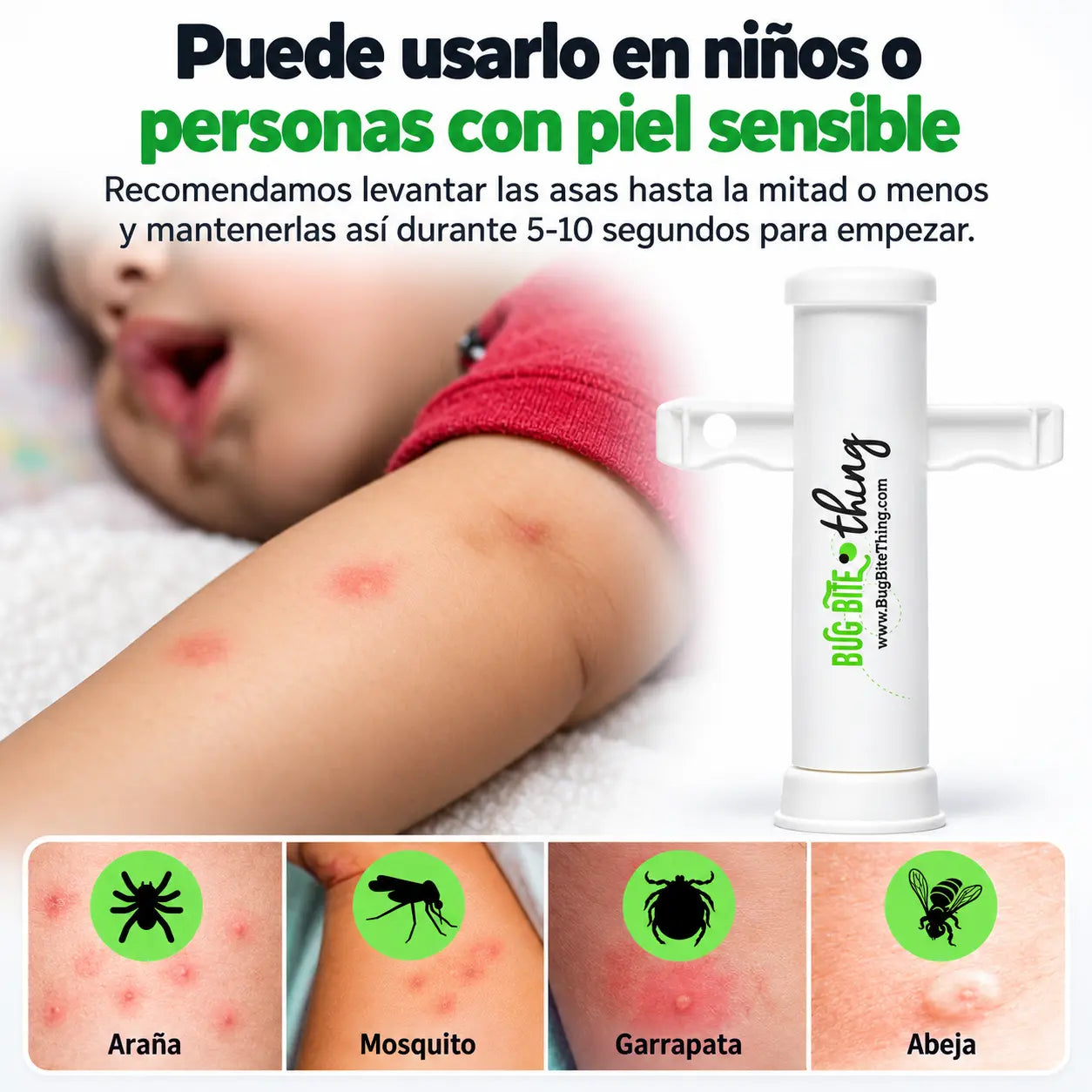 PICAVEX® Herramienta de Succión para Picaduras de Mosquitos e Insectos