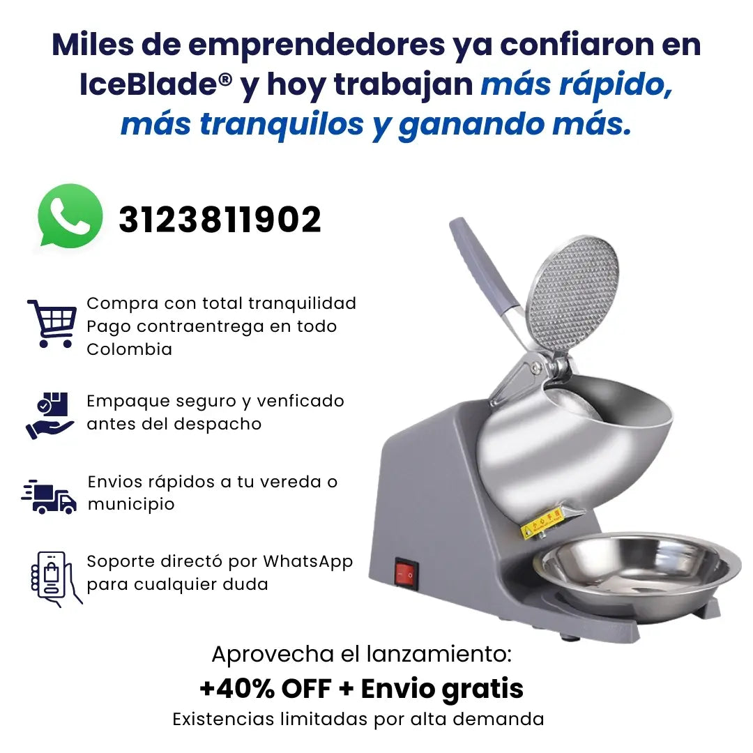 IceBlade® Maquina Trituradora De Hielo