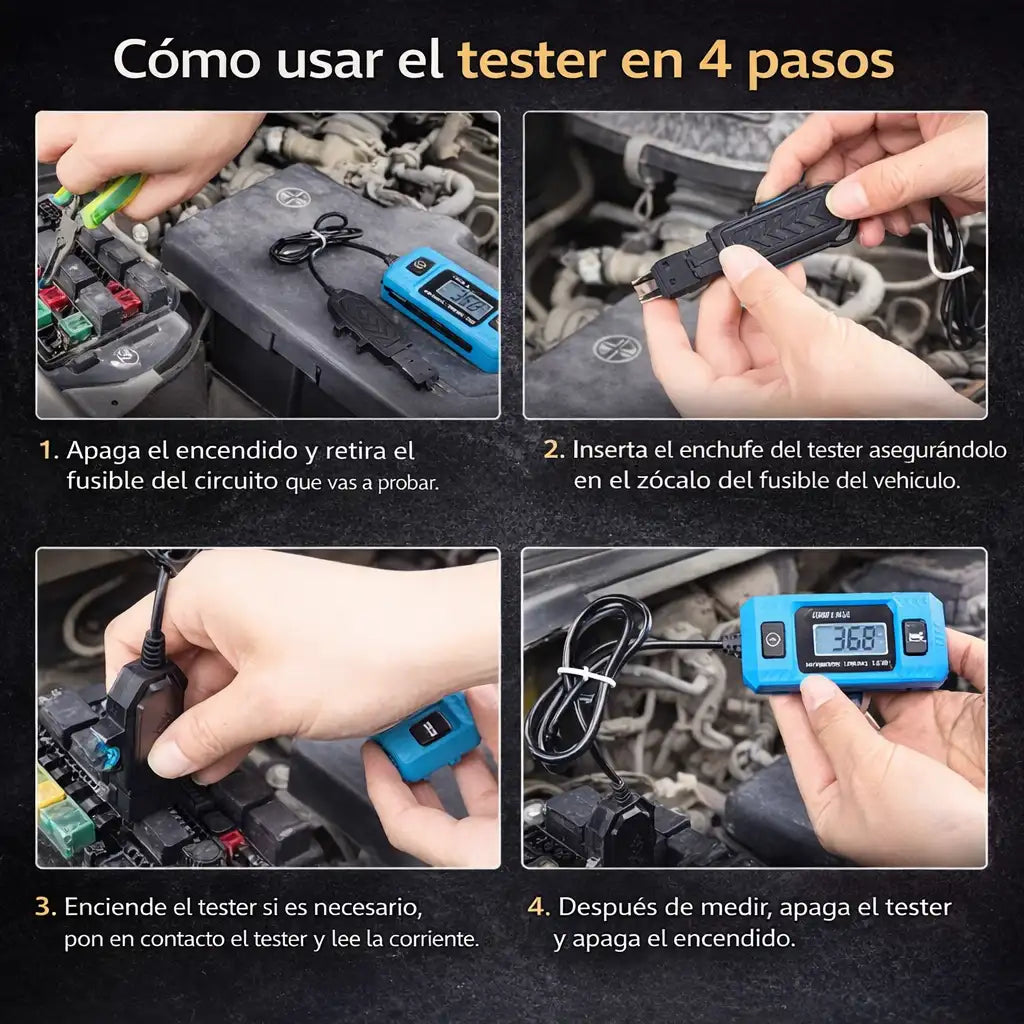 Tester CBNJ® Comprobador de corriente portátil para coche