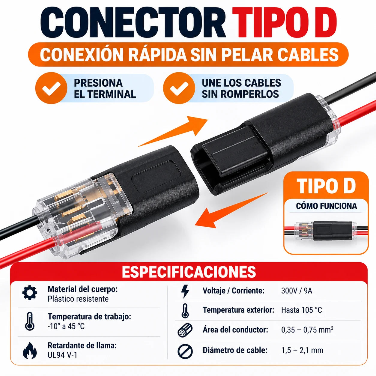 CONECTIX® Cierres de clip rápido para empalme instantáneo de cables