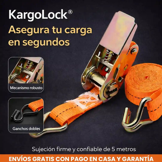 KargoLock® Correa Trinquete 5 Metros Amarre Carga Vehiculos