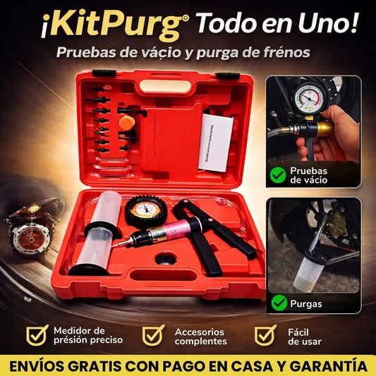KitPurg® Vacuometro Probador Bomba De Vacio 23pcs