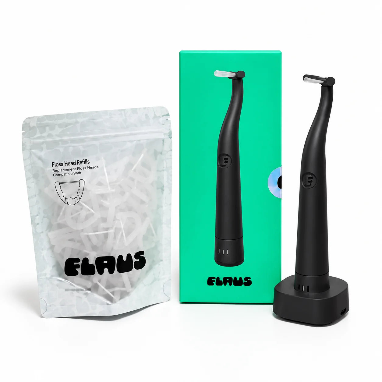 DentFlaus® Kit irrigador bucal Eléctrico con Hilo Dental Sónico