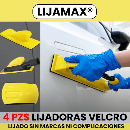 LIJAMAX®  4 PIEZAS DE LIJADORAS VELCRO AJUSTABLES