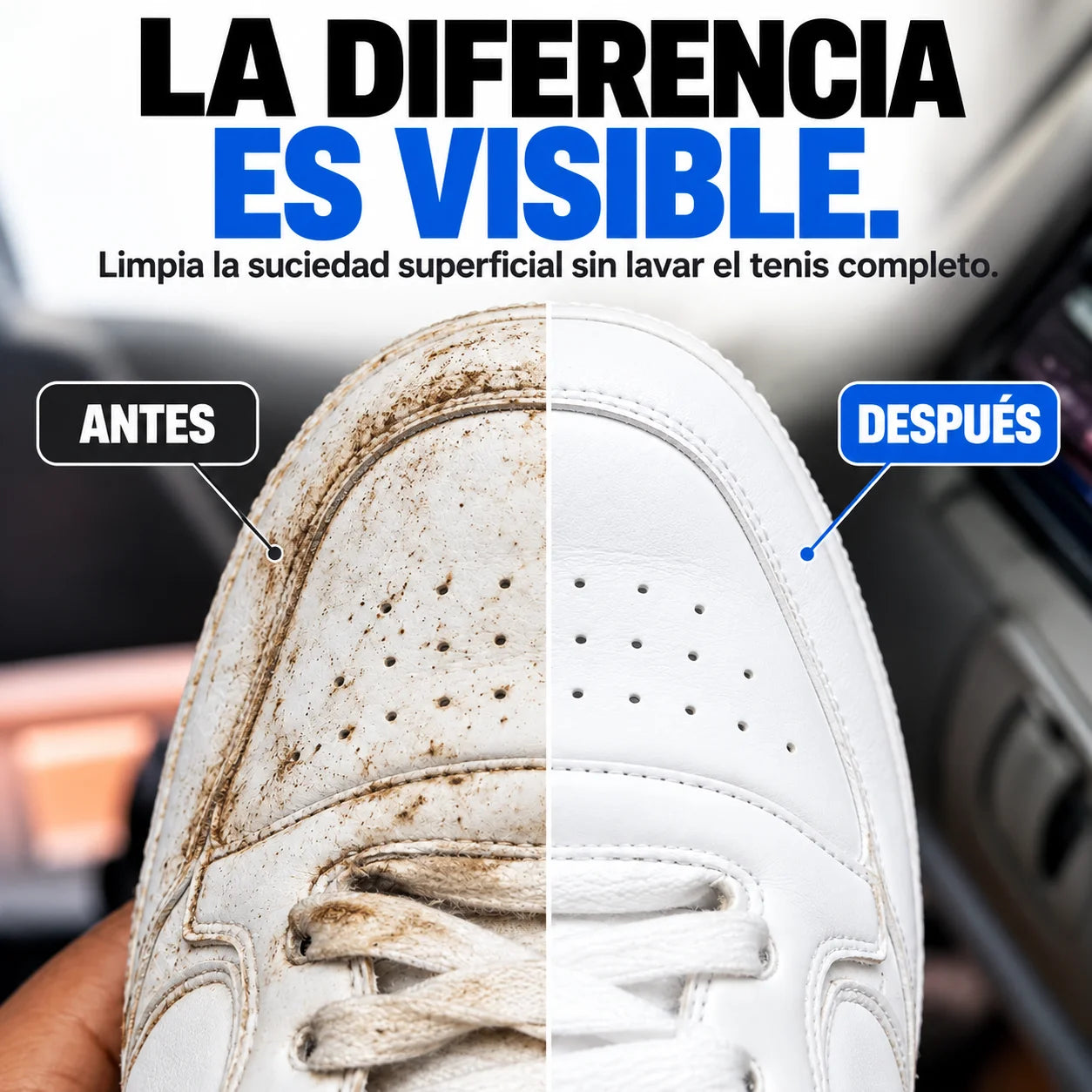 CleanShoes® Toallitas Limpiadoras para Tenis, Zapatos y Tacones