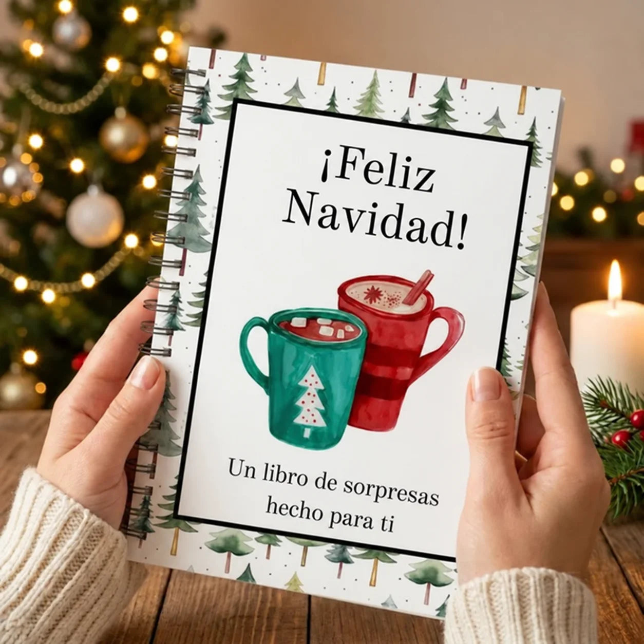 MAGINAV® | Libro Navideño para Regalar Plata y Sorpresas