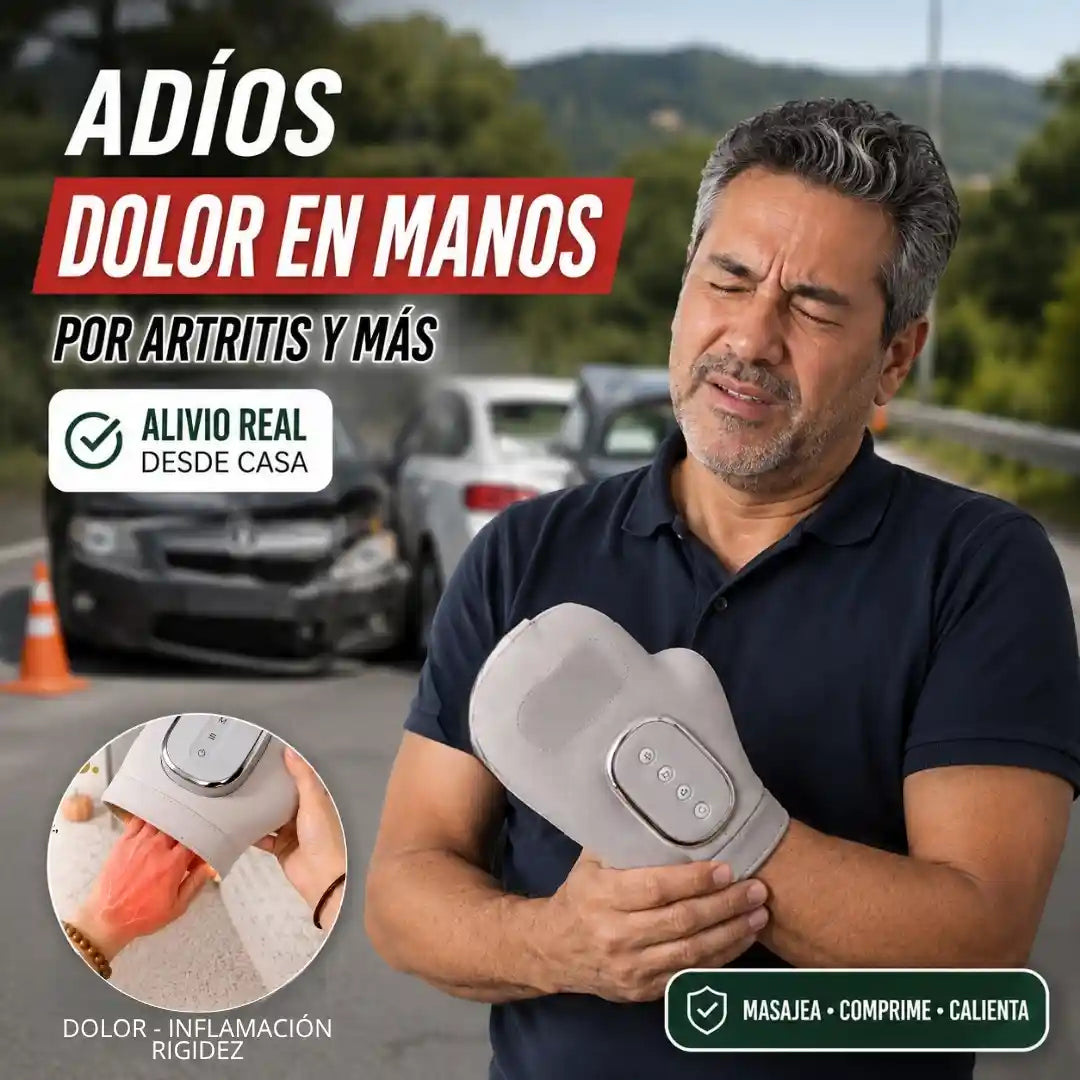 ZEREN® Masajeador de Manos con Compresión de Aire + Calor + Modos Ajustables