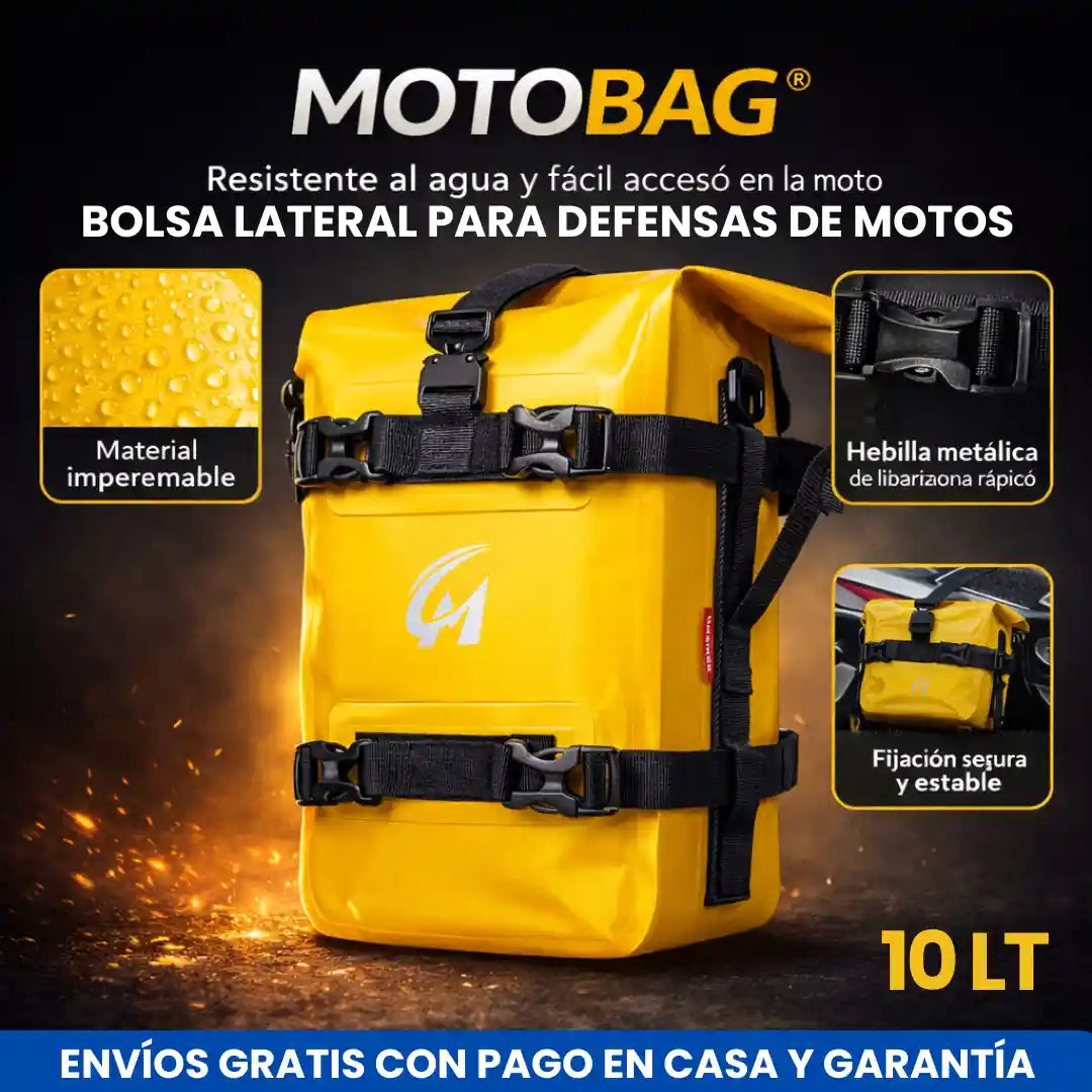 MotoBag® Bolsa Impermeable Para Moto 10LT