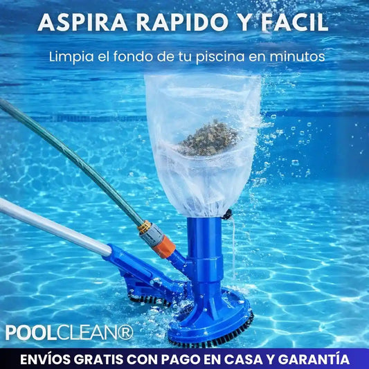 POOLCLEAN® ASPIRADORA ACUATICA MULTIFUNCIONAL LIMPIA PISCINAS, JACUZZI Y ALBERCAS