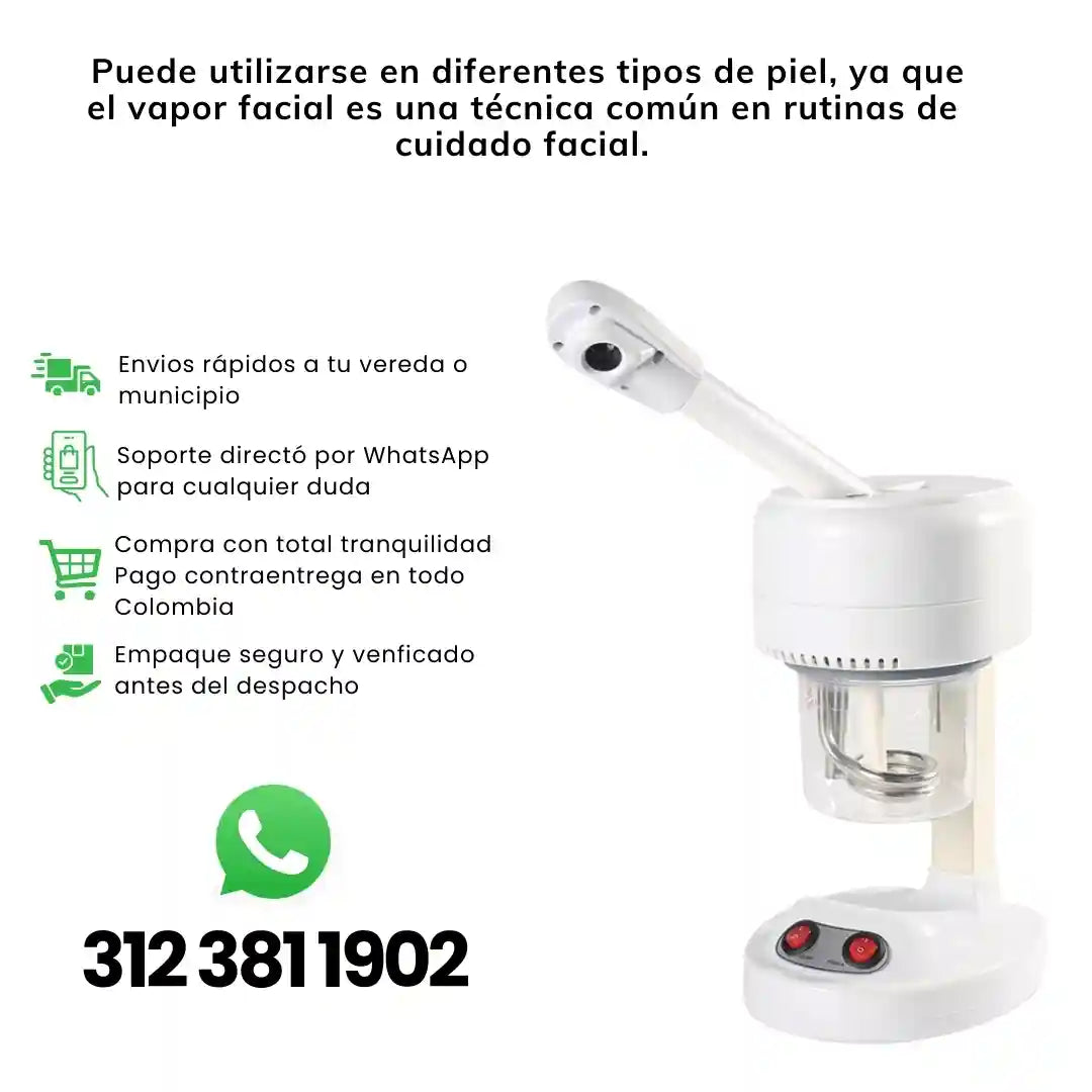 PoreVapor® Vaporizador Facial Profesional Con Ozono
