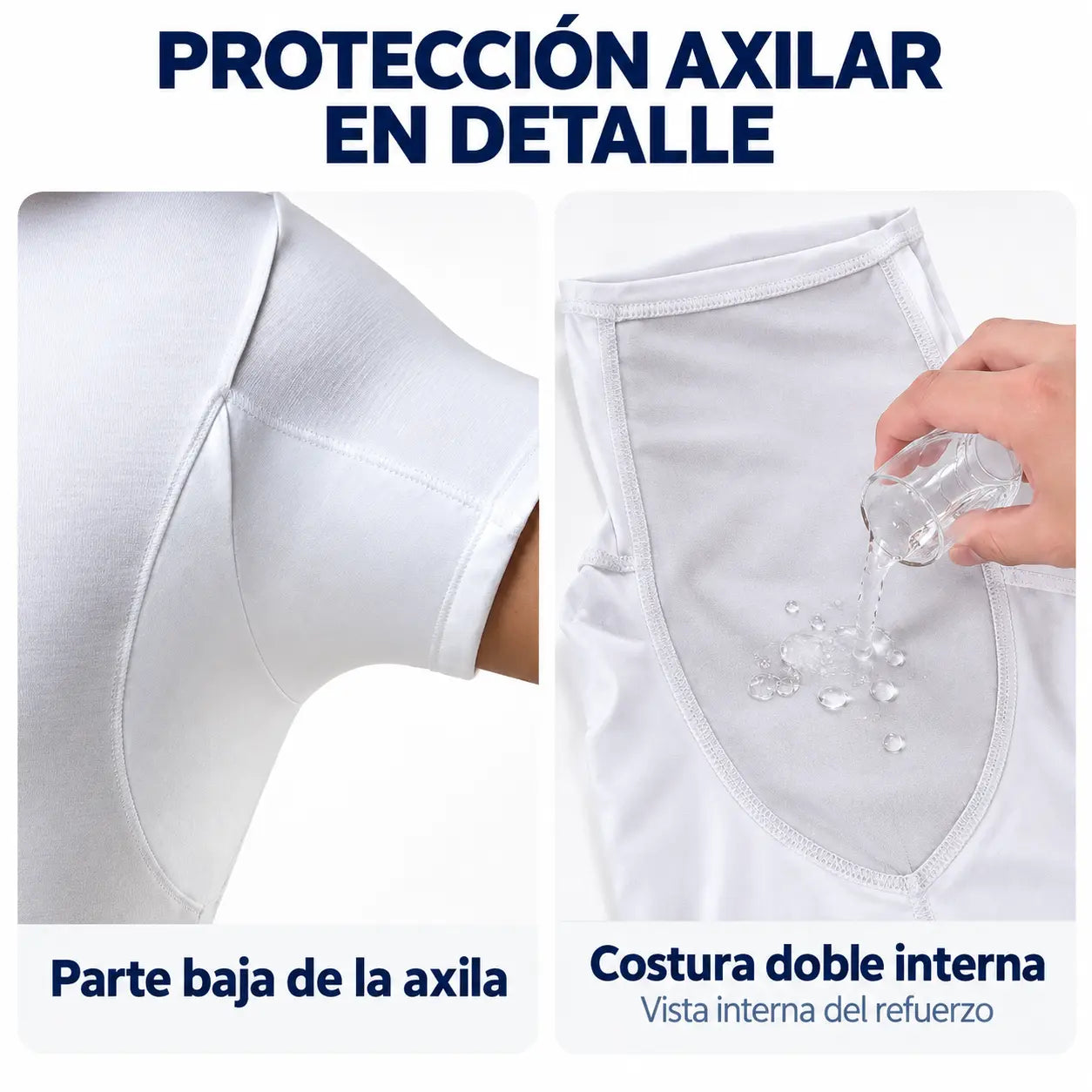DRYVEX® Camiseta interior para hombre resistente al sudor - Cuello en V ajustado