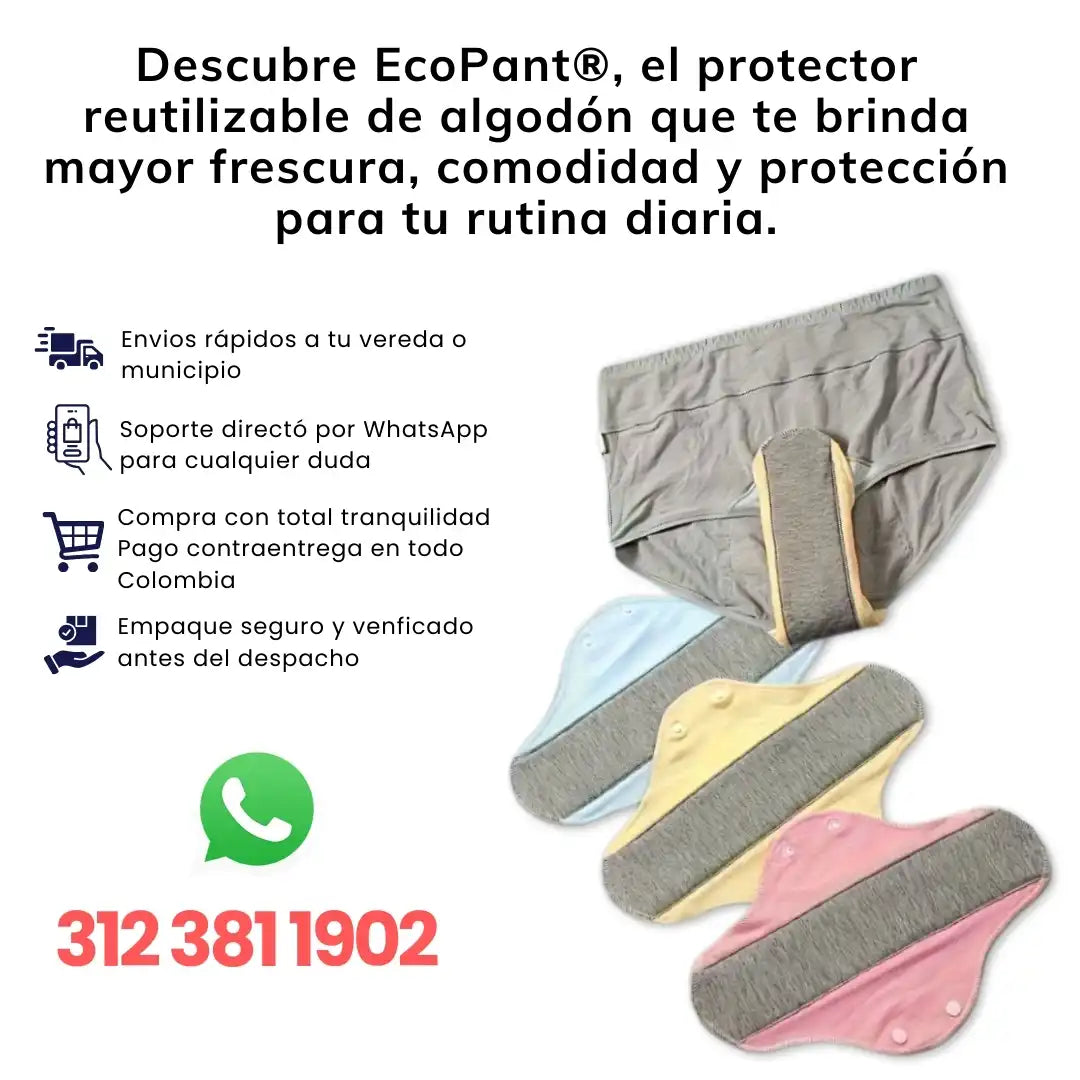 EcoPant® 3 Protectores de ropa interior reutilizables