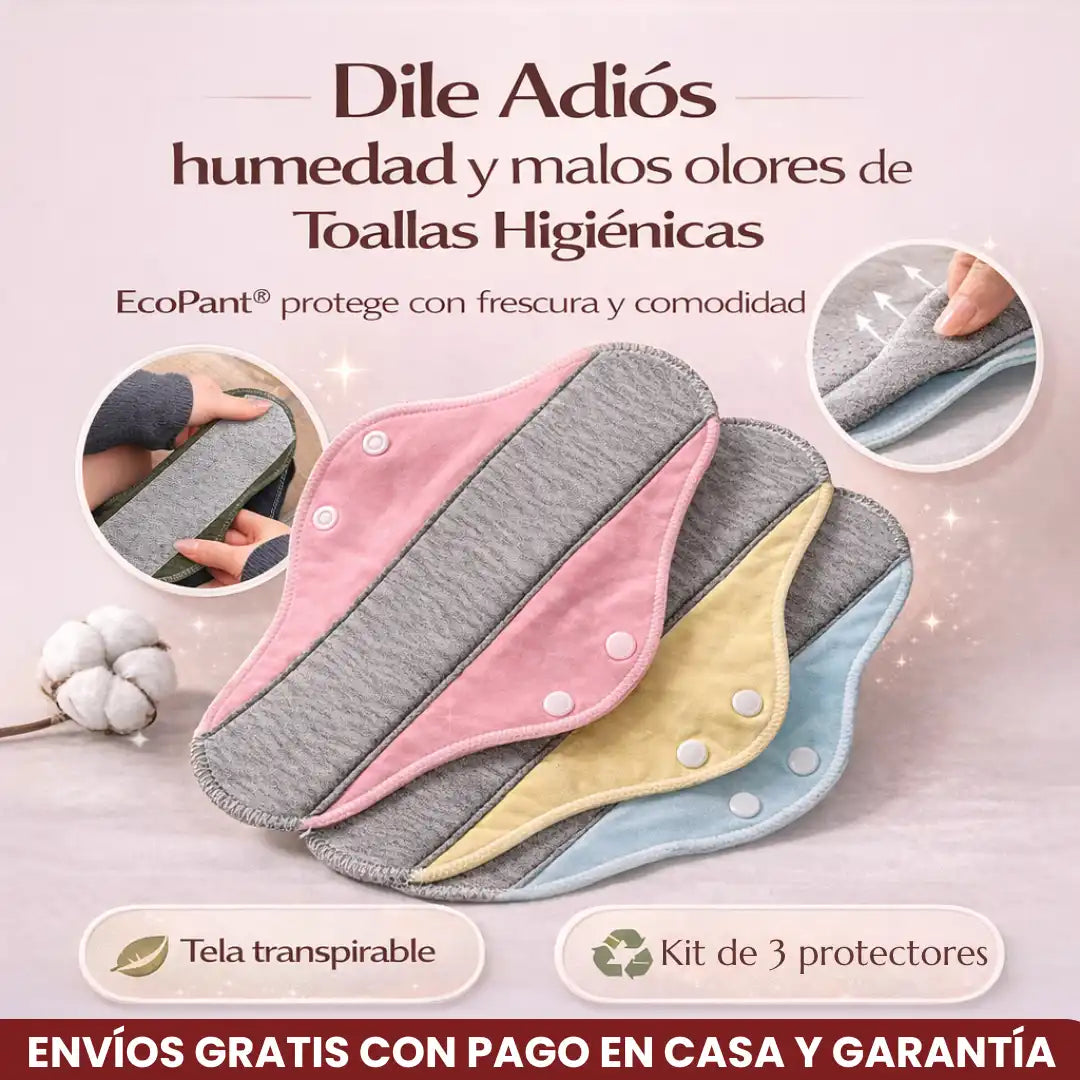 EcoPant® 3 Protectores de ropa interior reutilizables