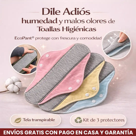 EcoPant® 3 Protectores de ropa interior reutilizables