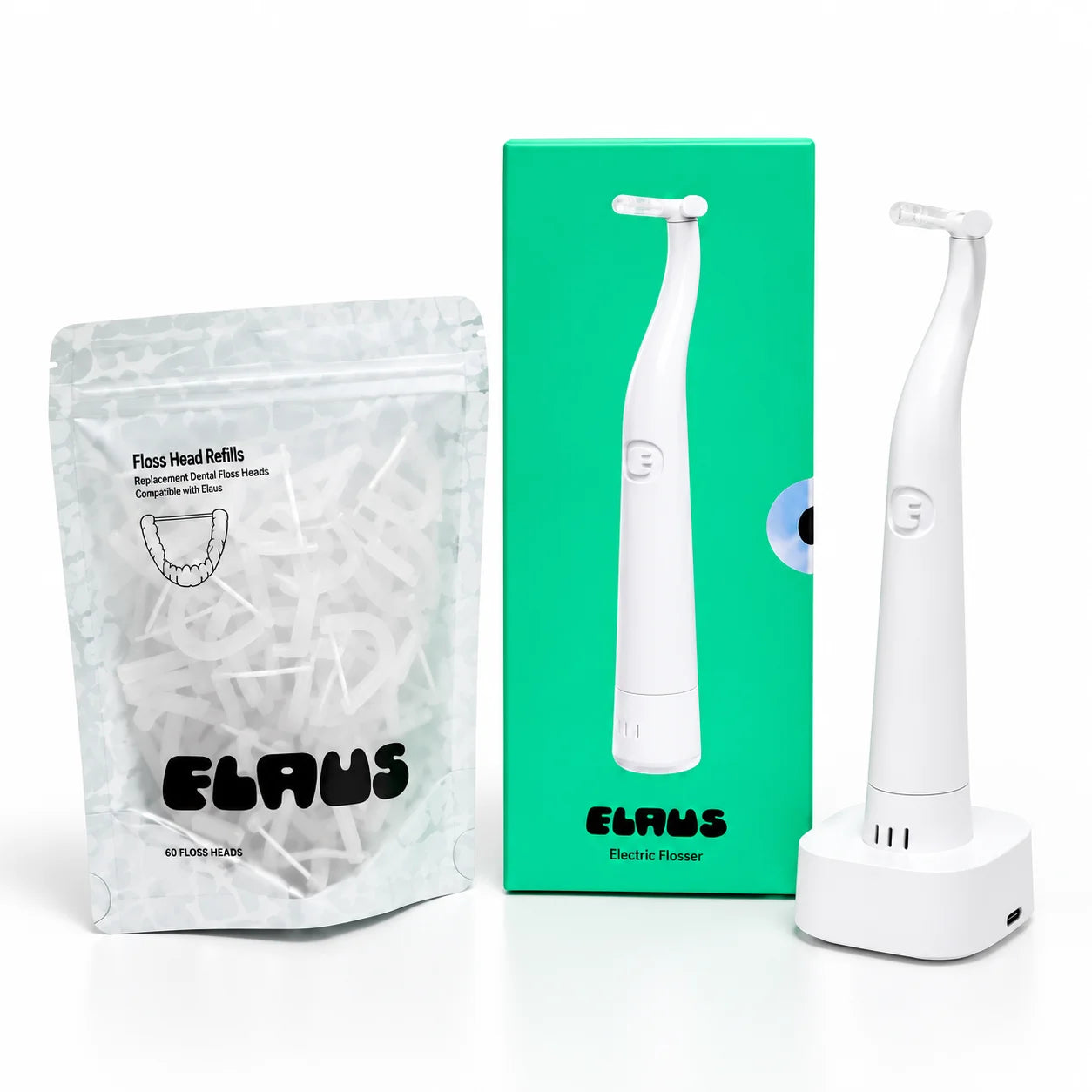 DentFlaus® Kit irrigador bucal Eléctrico con Hilo Dental Sónico