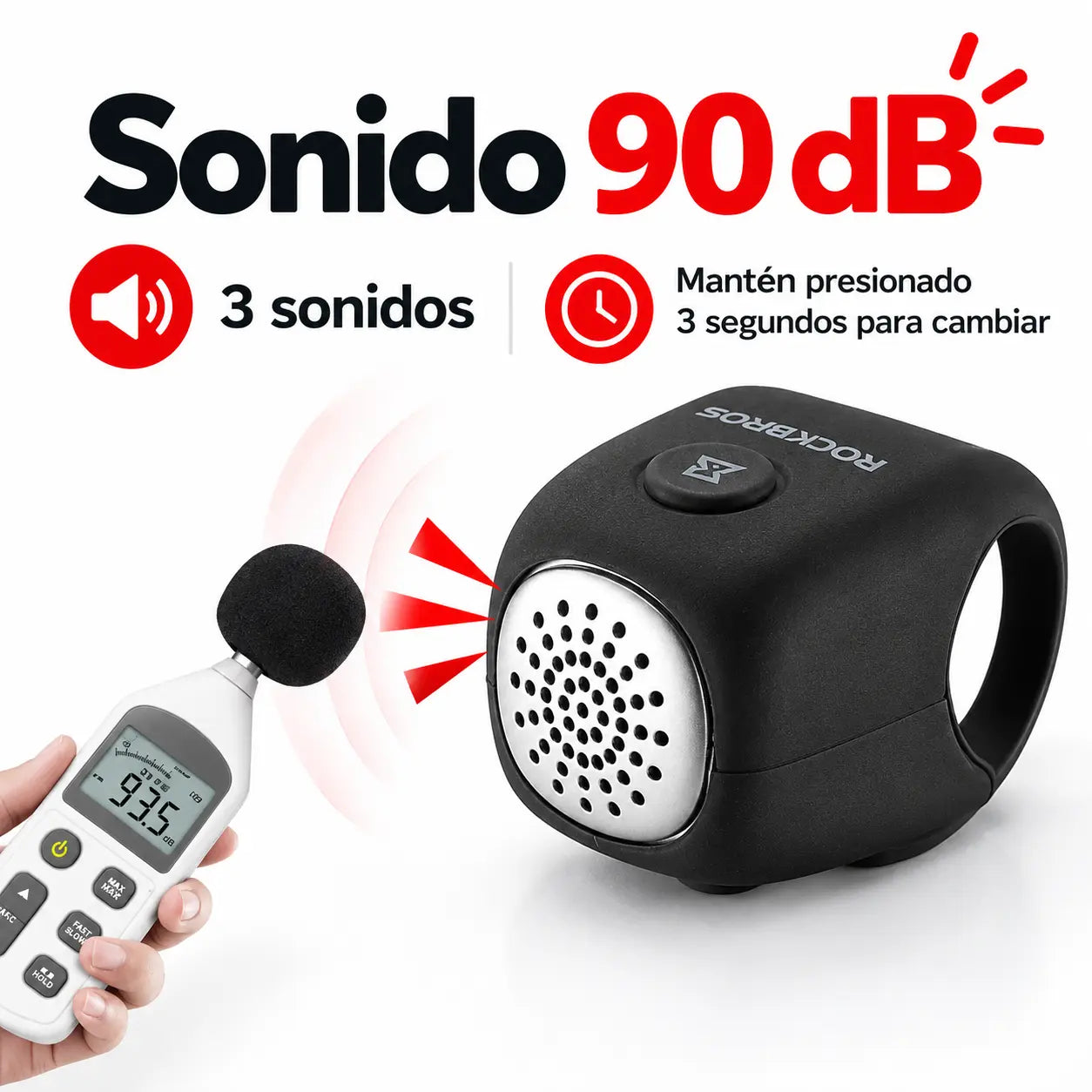 SONIX® Bocina Electrónica para Bicicleta de 90 dB
