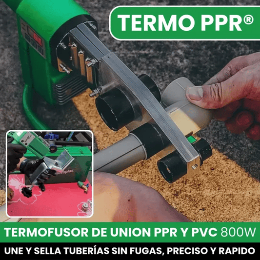 TERMOPPR® TERMOFUSOR SOLDADOR DE TUBERIA PPR Y PVC