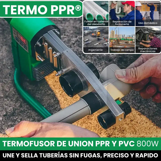 TERMOPPR® TERMOFUSOR SOLDADOR DE TUBERIA PPR Y PVC