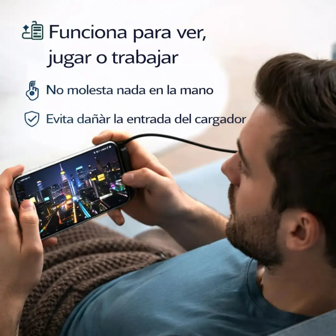 ULTRA240® Cable carga rápida de 240 W con soporte