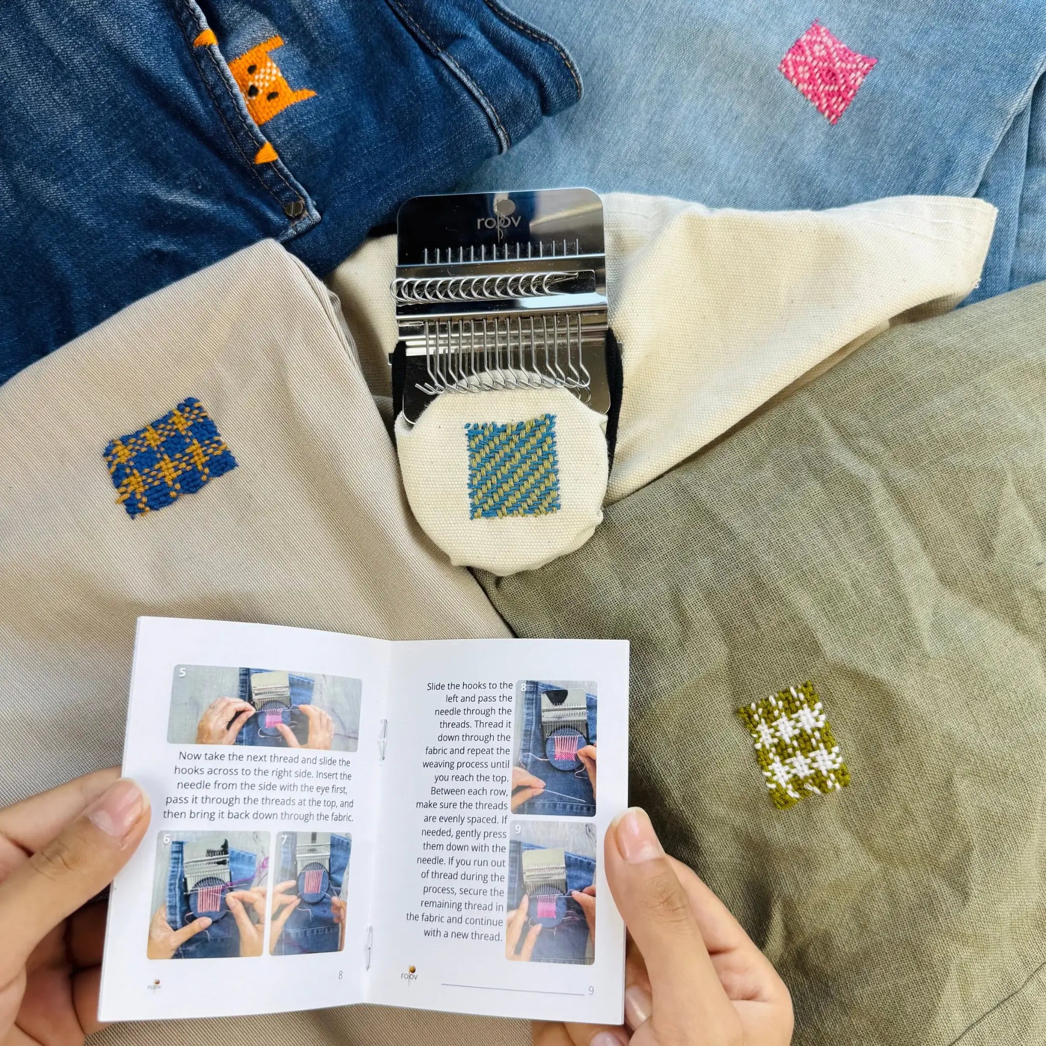 KPARCHES®  Kit de Tejido para Reparar y Renovar Ropa