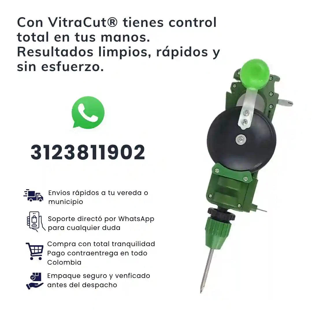 VitraCut® Cortador de vidrio multifuncional con taladro y afilador de cuchillos