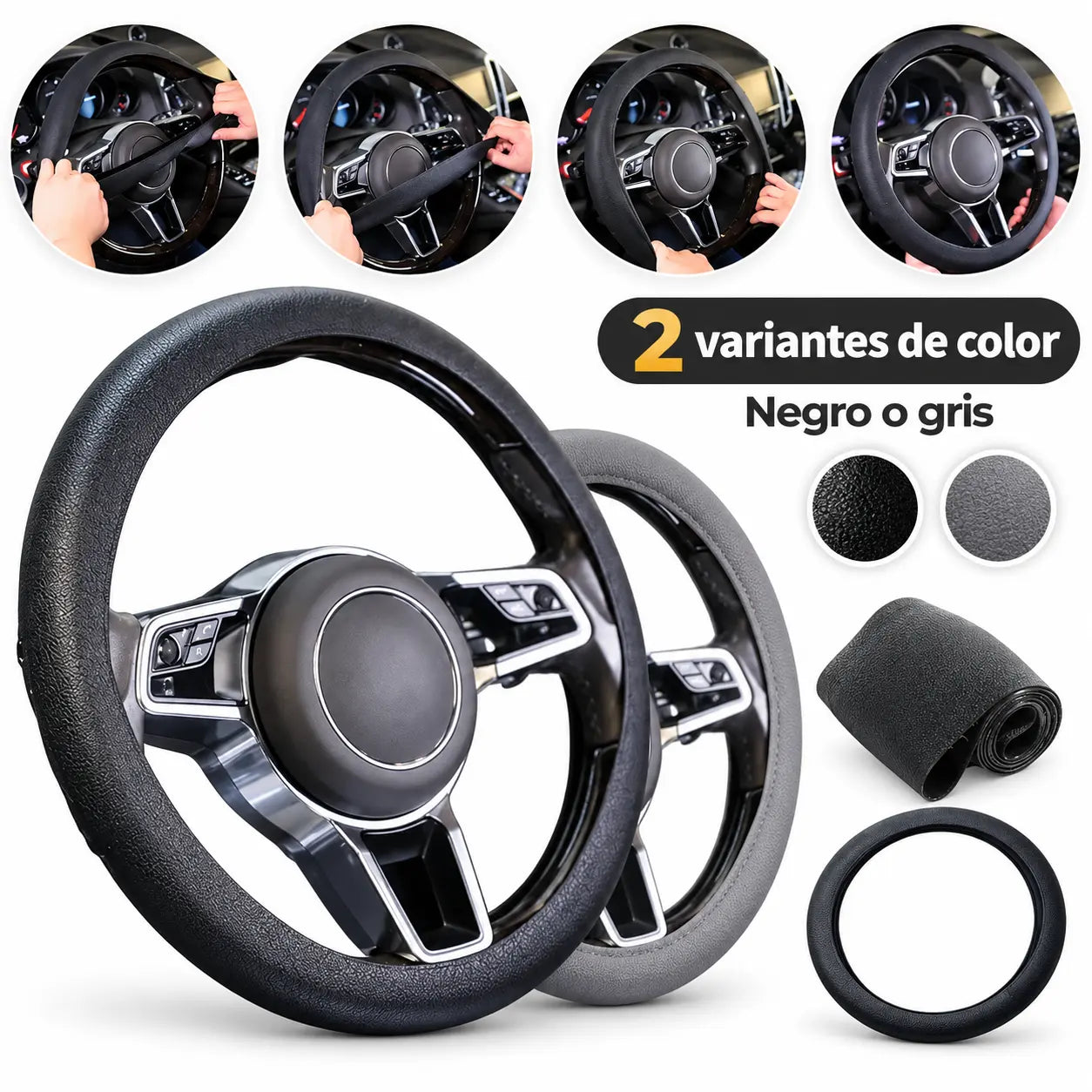 ROADIX® | Kit Monitor de presión de neumáticos + Protector Antideslizante de Volante