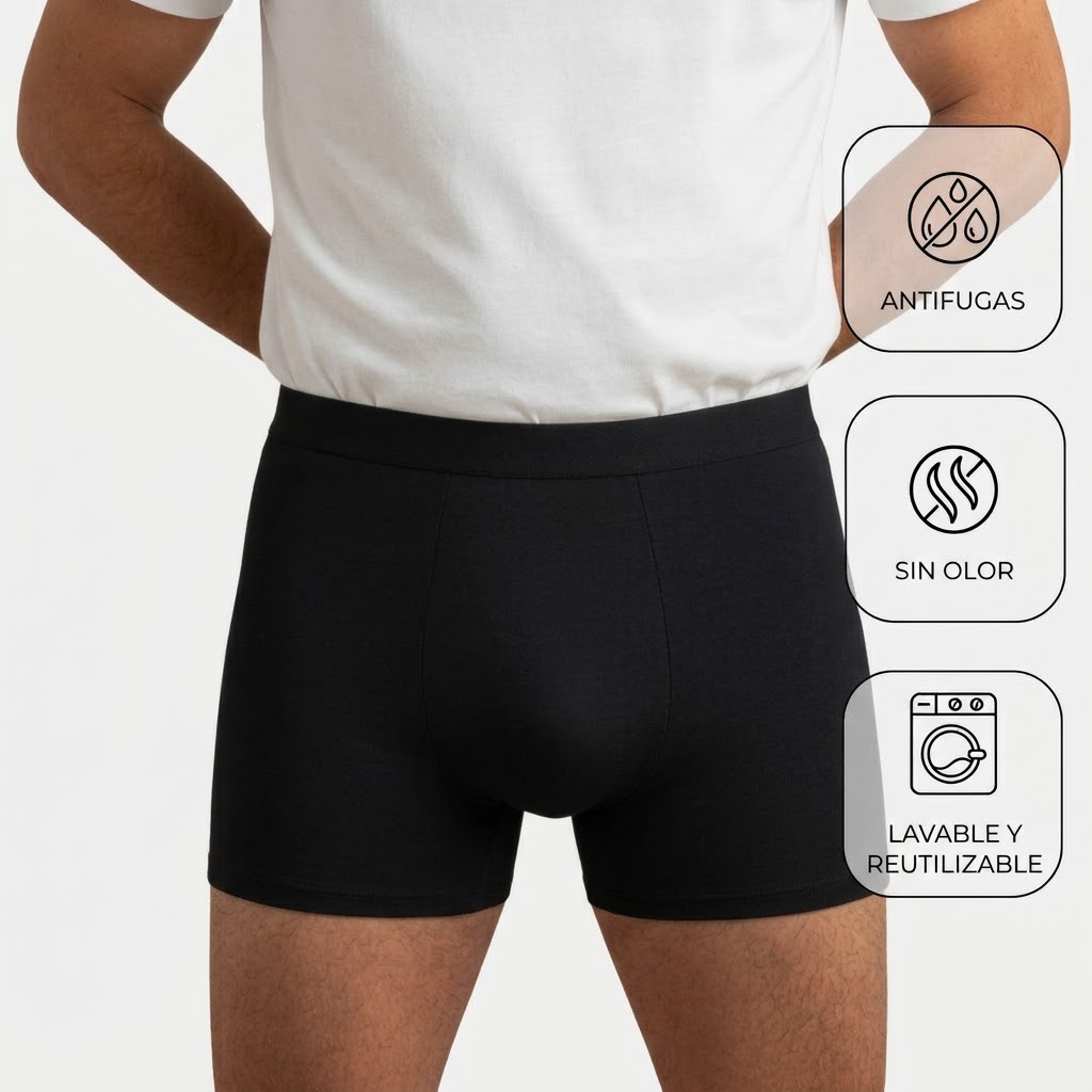 Bóxer absorbente para hombre