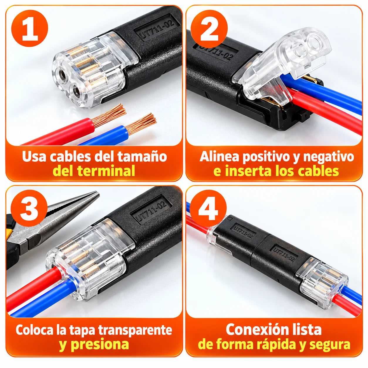 CONECTIX® Cierres de clip rápido para empalme instantáneo de cables