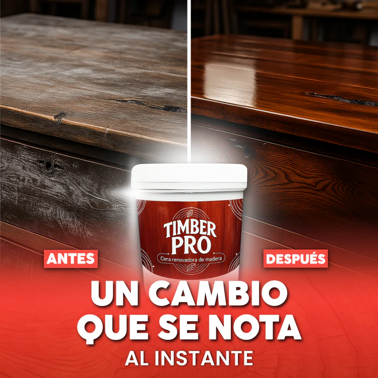 Timberpro® Cera Renovadora De Madera Recupera tus muebles al instante