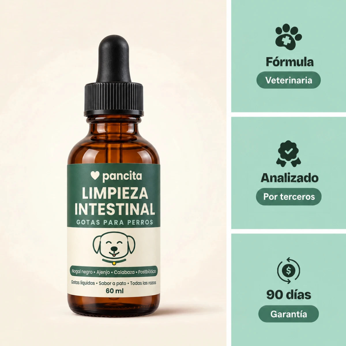 Gotas Pancita de limpieza intestinal para perros – imagen 1