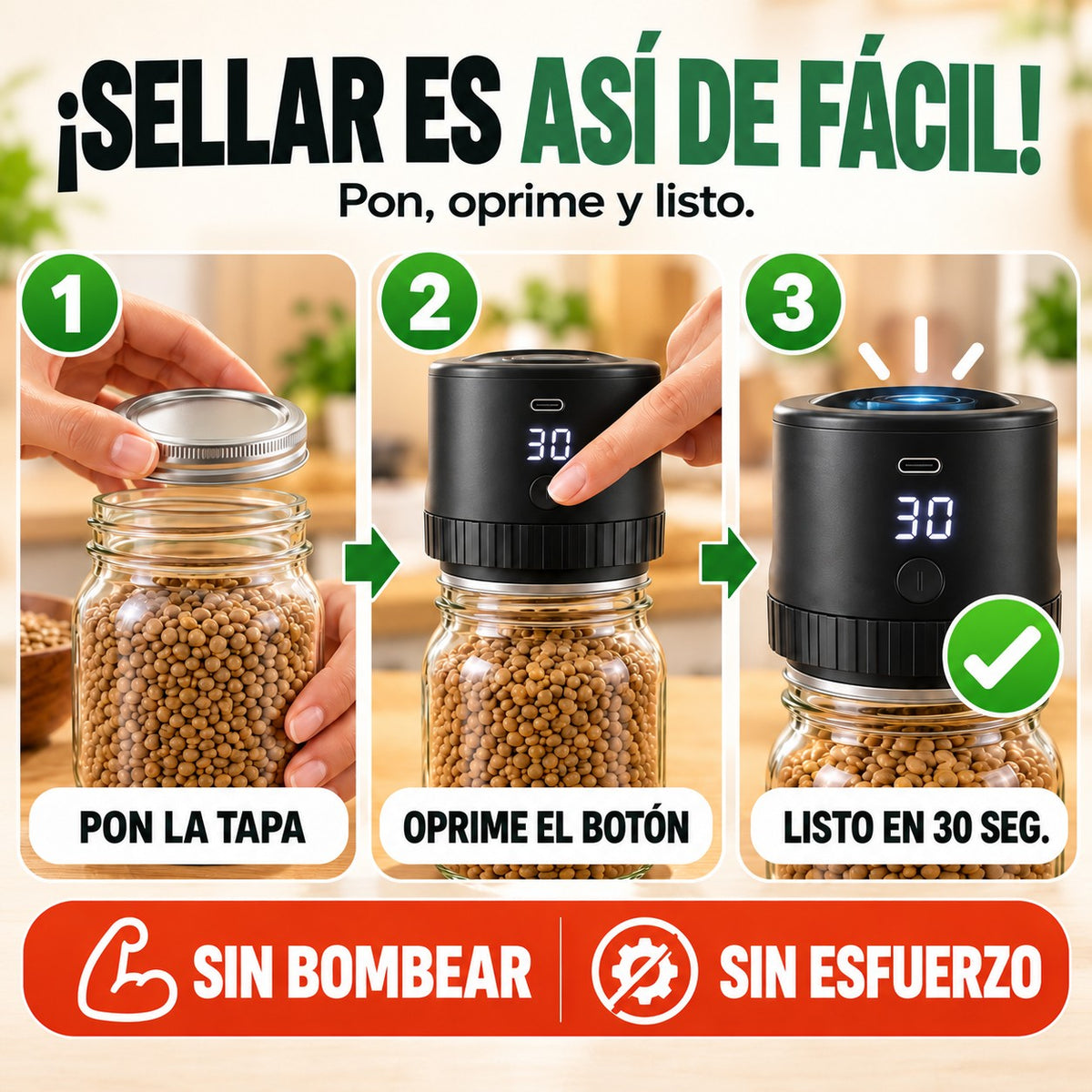 Todo para empezar a sellar.