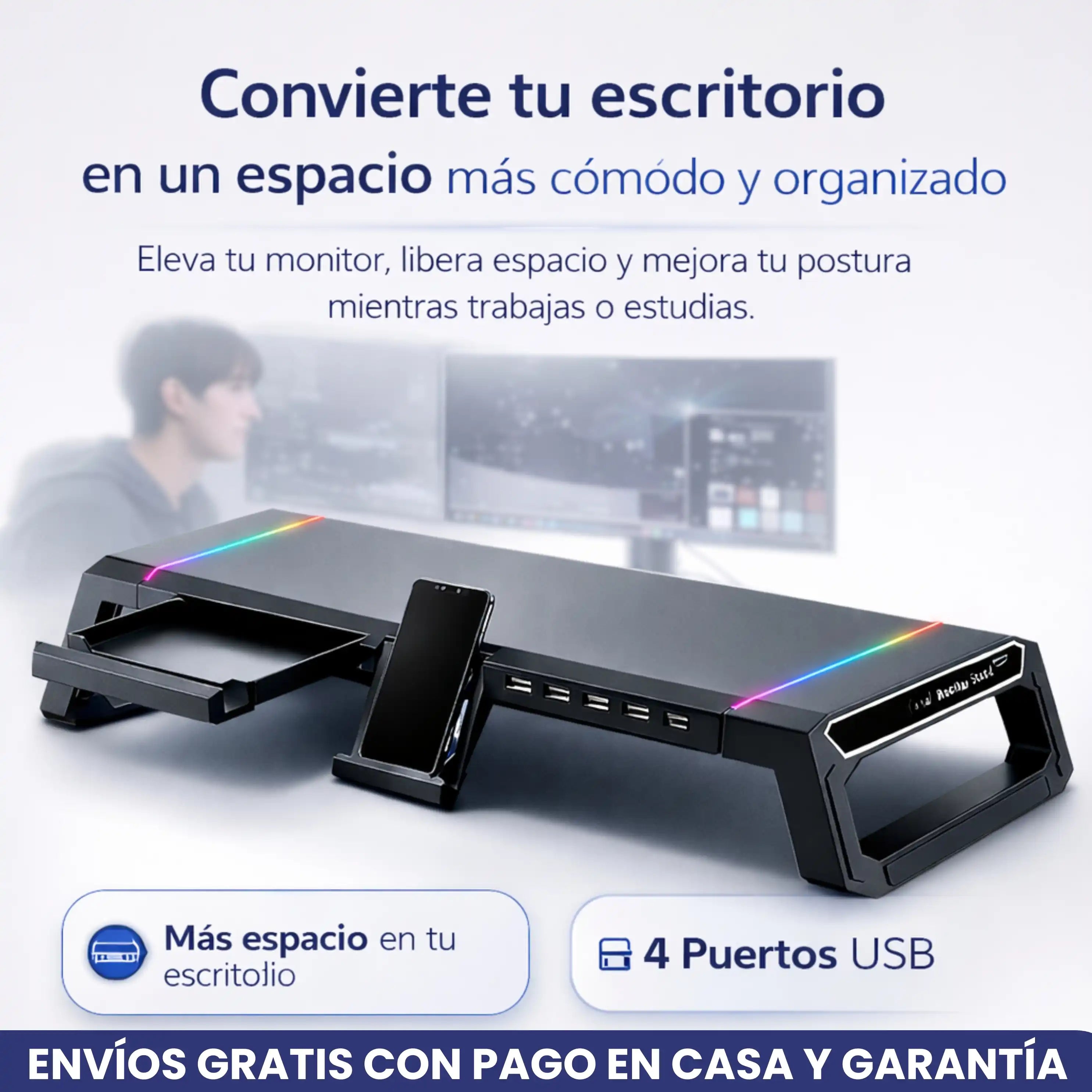 HubRise® soporte plegable para monitor